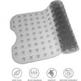 thumbnail image 6 of Extra Long Non-Slip Bath Mat with Drain Holes and Suction Cups, 39 x 16 Inch Mat for Bathtub and Shower, Machine Washable (Clear Grey)  Home Goods, 6 of 10