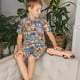 thumbnail image 4 of Fotbe Set Of Travel Vintage Pijama Estampada de 2 Piezas para Niños – Ropa de Dormir de Manga Corta Cómoda para Niños y Niñas, Camiseta y Shorts de Algodón-X-Large, 4 of 6
