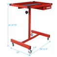 thumbnail image 4 of 220LBS Capacity Adjustable Tear Down Work Table - 4x2.5" Swivel Casters, Heavy Duty Steel Drawer Model (Rubber Corners) ​, 4 of 20