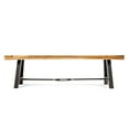 thumbnail image 6 of Noble House Davidson 3 Piece Acacia Wood Dining Set, Teak Finish, 6 of 12