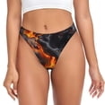thumbnail image 1 of Balery Molten Lava Abstract Flow Tangas de Algodón para Mujer con Estampado – Ropa Interior Sexy, Transpirable, G-string-X-Large, 1 of 6