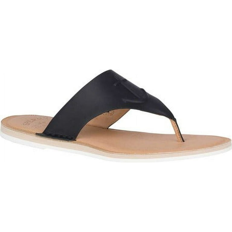 Women s Sperry Top Sider Seaport Leather Thong Sandal Walmart
