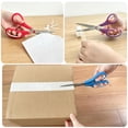 thumbnail image 6 of AGCAN 5 Pack Scissors All Purpose, 8" Sharp Blades Scissors for Office with Comfort Grip Handles, Multicolor Scissors All Purpose Heavy Duty For Home, Sewing, and Crafts, 6 of 8