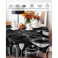 thumbnail image 5 of Round Tablecloth 60 Inch Tools Table Cloth Oil Spill Proof Waterproof Tablecloth Protector Utensils Pots Pans Spoon Fork Round Table Cover for Dinner Party Picnic Decor Indoor Outdoor, 5 of 5