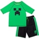thumbnail image 1 of Conjunto de Guardavidas y Bañador para Niños Minecraft Verde y Negro Talla 7, 1 of 5