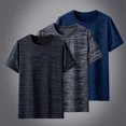 thumbnail image 2 of Camiseta deportiva de manga corta para hombre, ropa deportiva holgada de verano de secado rápido, camisetas transpirables de seda de hielo, camisetas deportivas para correr para hombre, 2 of 5