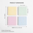 thumbnail image 4 of Aixiny 3"x3" Multicolor Sticky Notes - 4 Pads, 60 Sheets, Strong Adhesive, 4 of 7