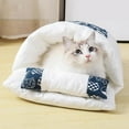 thumbnail image 5 of Cat Sleeping Bag Pet Cave Bed Self Warming Mat House with Pillow for Indoor Cats & Small Dog Detachable Easy to Clean, 5 of 8
