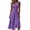 Purple, variant on YuXingFu Cotton Dresses for Women Plus Size Maxi V-Neck Plus Size Womens Dress Sleeveless Flowy Long Casual Summer Purple S