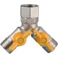 thumbnail image 1 of Replacement Valve G 1/2 Brass Y Connector 3 Way Valve in Shower, Stop Valve Adapter for Kitchen or Bathroom, 1 of 4