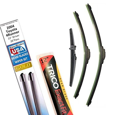 Beam Blade Wipers Replacement Set for 2004 Toyota 4Runner w/Rear - WiperBladesUSA Gold Beam Wiper Blades Wipers Set