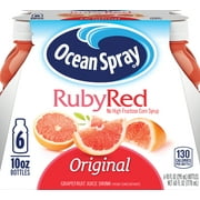 Ocean Spray Ruby Red Grapefruit Juice Drink, 10 fl oz, 6 Ct