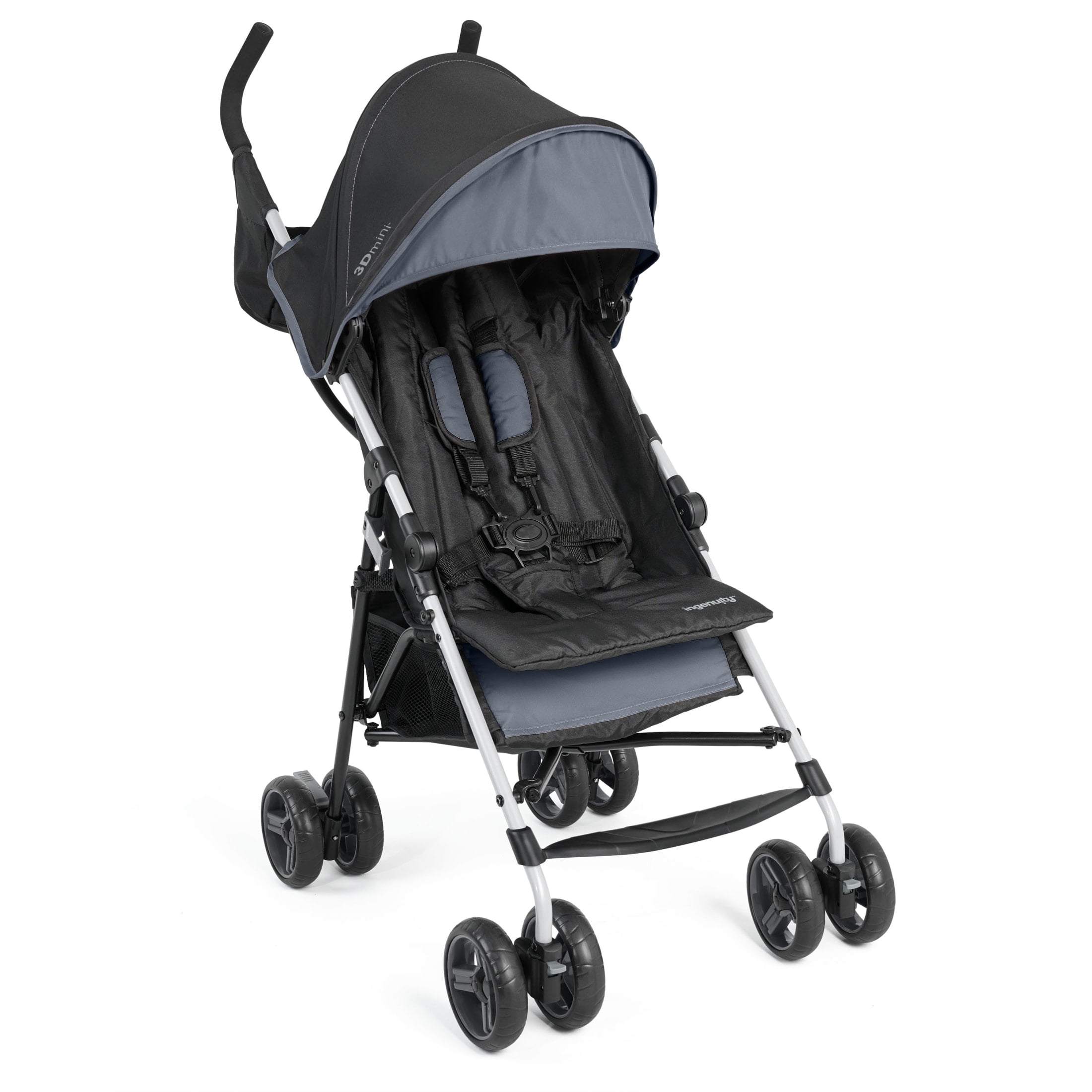 Summer Infant 3Dlite Convenience Stroller, Jet Black, Lightweight