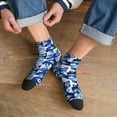 thumbnail image 3 of Fuzoiu Evil Eye Print Adult Socks, Crew Moisture-wicking Socks, Unisex Cushion Crew Socks,Casual Sports Ankle Socks, 3 of 7
