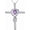 B. February Birthstone Amethyst Necklace, variant on Love Infinity Necklace for Women Birthday Gifts Wife Mom April May June July Birthstones Emerald Ruby Pearl Jewelry 925 Sterling Silver