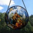thumbnail image 2 of Personalized Fox Suncatcher Stained Glass, Fox Gifts for Women, Fox for Windows, Fox Window Hangings with Chain and Hook ggRpio, 2 of 5