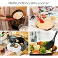 thumbnail image 2 of 2Pcs Mini Silicone Spatula Serving Spatula Flexible Nonstick Serve Turner Heat Resistant Cookie Slotted Spatula for Eggs in Small Frying Pan Cookie Batter Lemon Baked, 2 of 6