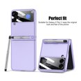 thumbnail image 3 of Protective Phone Cover, Anti Scratch Ultra Thin Perfect Fit Purple Flip Phone Cover  For Birthday Gift, 3 of 8