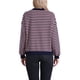 thumbnail image 3 of Sudaderas de cuello redondo a rayas de manga larga para mujeres XS Rosa, 3 of 6