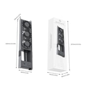 Cooling Fan For PS5 Pro/for PS5 Slim Disc & Digital Edition, Cooling Fan External Fan Cooler Quiet Cooler Fans for PS5 Pro/Slim Disc & Digital Edition (gray)