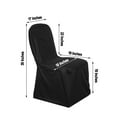 thumbnail image 3 of Efavormart 10 PCS Black Stretch Slim Fit Scuba Chair Covers, Wrinkle Free Durable Chair Covers, 3 of 11