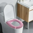 thumbnail image 5 of Warm Toilet Seat Cushion | Soft Polyester Fiber Heated Toilet Lid Cover | Bathroom Toilet Seat Pad Mat | Gray Green Blue Pink Color Options | Easy Installation & Removal, 5 of 6