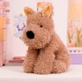 thumbnail image 1 of Adorable Fluffy Hair Brown Dog Plushie Cute White Doggie Plush Toy Stuffed Cartoon Lifelike Animals Baby Appease Sleep Doll Kidsbrown30cm Deng Xun unisex, 1 of 2