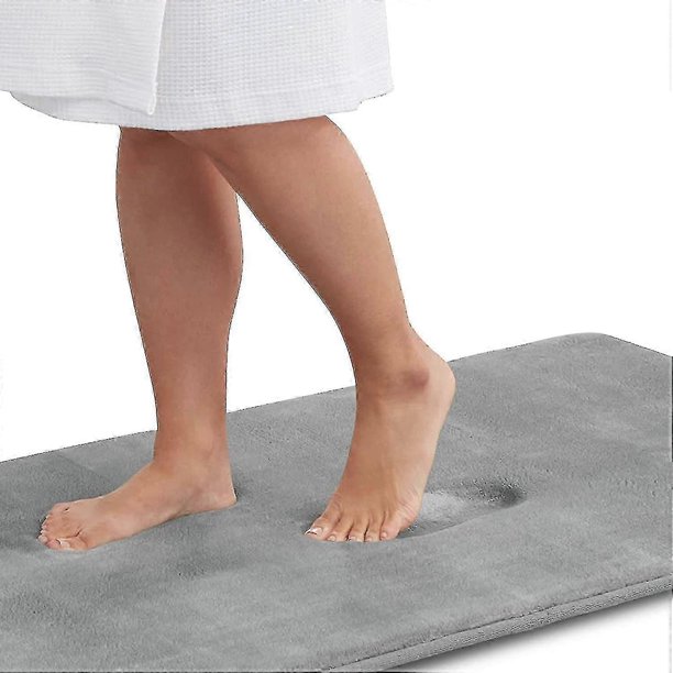 Memory Foam Bath Mat Non Slip Absorbent Cozy Bath Rug Carpet (20 Inche 26-27s