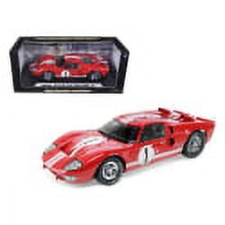 Shelby Collectibles SC407 1966 Ford GT-40 MK 2 Red No.1 1-18 Diecast Model Car
