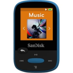 8GB SanDisk Clip Sport MP3 Player - Blue