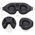 thumbnail image 2 of 100% Blackout Sleeping Mask 3D Contouring Eye Mask Adjustable Strap Eye Mask, 2 of 5