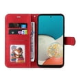 thumbnail image 2 of Wallet Case for Samsung Galaxy A32 5G, Buisiness Luxury PU Leather Credit Card Slots Holder Kickstand Magnetic Clasp Phone Cover with Soft Silicone Inner Shockproof Drop Resistant Case,Red, 2 of 8