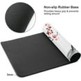 thumbnail image 3 of Japanese Cherry Blossom Gaming Mouse Pad XL, Extended Large White Full Desk Mousepad 31.5 X 11.8 Inch, Big Mouse Pad with Stitched Edge, Non-Slip Long Computer Keyboard Mat for Office & Home, 3 of 5