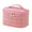 Pink, variant on Portable Makeup Bag Travel Cosmetic Organizer with Multiple Compartments Water-Resistant Toiletry Bag for Cosmetics Toiletries Personal Items Compact Carry Case for Daily Use