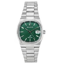 Bulova Classic Super Seville Stainless Steel Green Dial Quartz 96B439 Men's Watch
