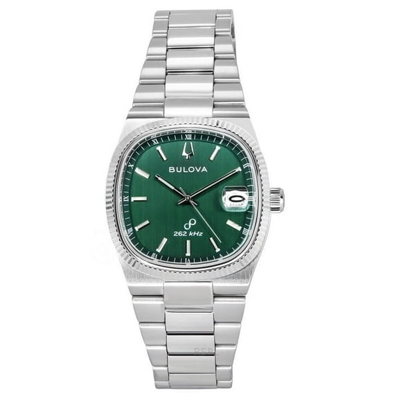 Bulova Classic Super Seville Stainless Steel Green Dial Quartz 96B439 Men's Watch