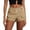 Khaki, variant on Elippeo Women Low Rise Shorts Solid Color Vintage Summer Short Pants Cargo Shorts for Beach Nightclub Streetwear