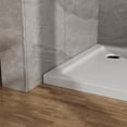 thumbnail image 5 of 32"x32" Shower Base, Corner Drain, White, Non-Slip, No Threshold, Acrylic, 5 of 6