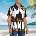 thumbnail image 5 of Kll Men'S Hawaiian Shirt Short Sleeve Button Down Beach Shirts-Not All Who Wander Are Lost4, 5 of 8