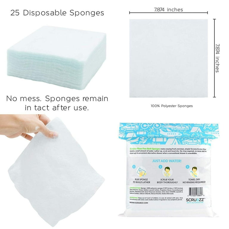 Soap Filled Scrubber Sponge with Lemon Scent, 2*3 Pack – buySqueezee