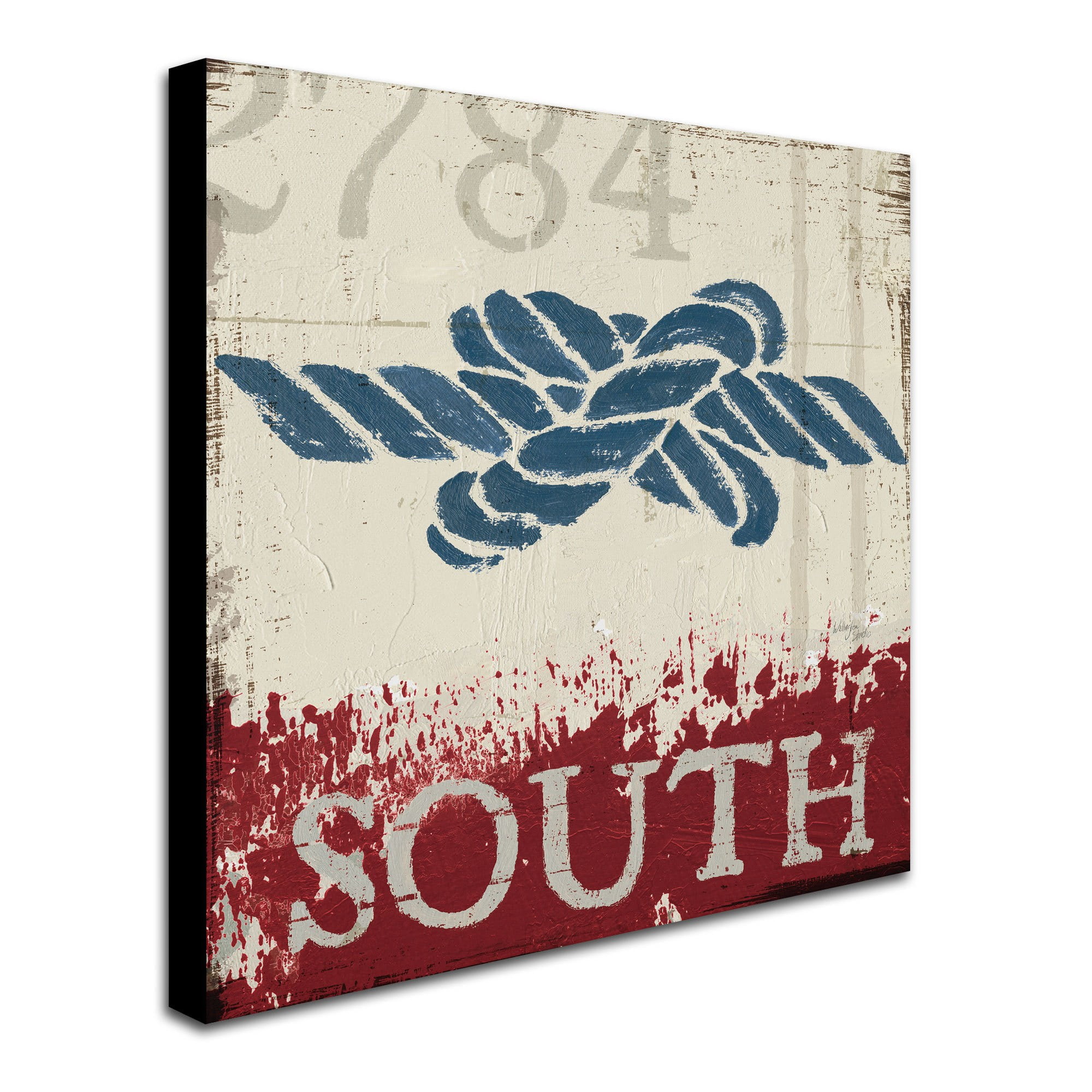 Trademark Fine Art "Nautical II Red" Canvas Art by Wellington Studio