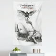 thumbnail image 1 of Halloween Tapestry, Dead Skull Skeleton out of the Grave and Flying Bat Hand Drawn Spooky Picture, Fabric Wall Hanging Decor for Bedroom Living Room Dorm, 5 Sizes, Black White, by Ambesonne, 1 of 1