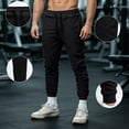 thumbnail image 7 of Havenx Sweatpants for Men Tapered Legs Drawstring Joggers with Pockets Elastic Waist Open Bottom Sweatpants Loose Fit Soft Fall Winter Comfy Workout Pant,Navy XL, 7 of 7
