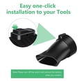 thumbnail image 3 of Cordless Blower Flat Nozzle, Blower Flat End Nozzle Quick Release ABS PC Reusable  For 530 CFM, 3 of 8