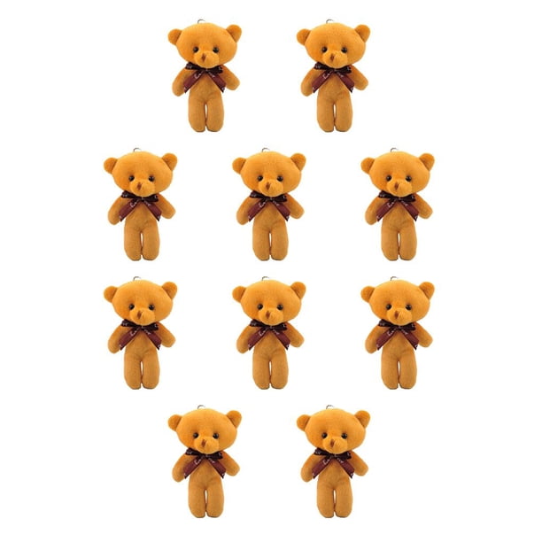 Jumpingount Animales de peluche Material de algodón PP Oso pequeño Diseño de muñeca Llavero Regalos para niños Llavero útil para Teléfono Type1 NO1 Jumpingount CBP220735
