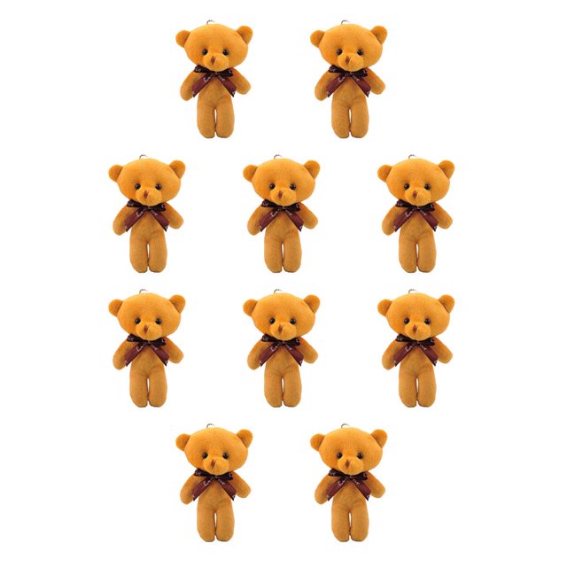 Qarigey Animales de peluche Material de algodón PP Oso pequeño Diseño de muñeca Llavero Regalos para niños Llavero útil para Teléfono Type1 NO1 Qarigey CBP220735