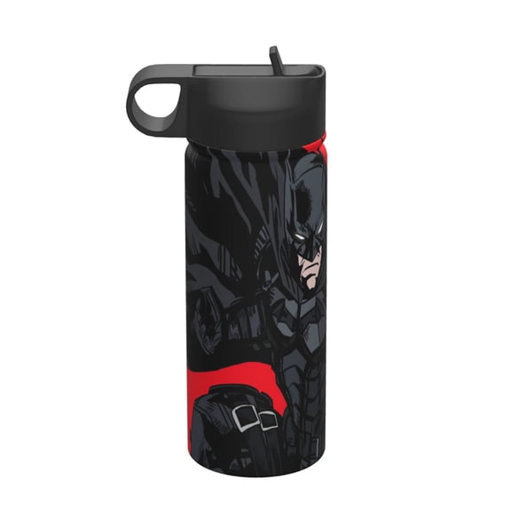 miles Spide Kids Insulated Water Bottle With Straw - 18 Oz Stainless Steel Double Wall Vacuum Cup, Leakproof, Bpa Free, Suitable For Boys And Girls