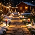 thumbnail image 5 of Christmas Solar Stake Light, Water-Proof Outdoor Solar Christmas LED Decorations with Santa for Patio Yard Lawn, Holiday Party Decor, 5 of 6