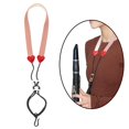 thumbnail image 1 of Accesorios de instrumentos de viento de la correa del cuello del clarinete Servido 44 cm-58 cm Ajustable para niños Adultos Versátiles de uso de rosa, 1 of 8