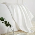 thumbnail image 5 of DISANGNI 100% Mulberry Silk Silk Pillowcase, Used for Hair and Skin, Envelope Type, Silk on one Side and Tencel on The Other Side, 1pc (White, 1 pc King Size 20"x36"), 5 of 6